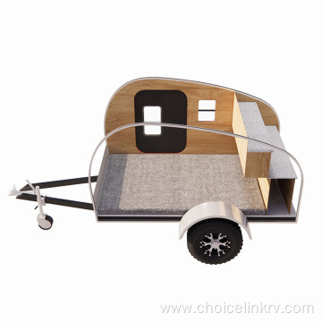 Family camping mini trailer small teardrop camper